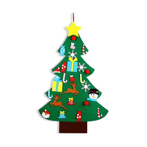 Sapin de Noël en Feutrine pour Enfants – 26 Jouets Inclus, Facile et Amusant