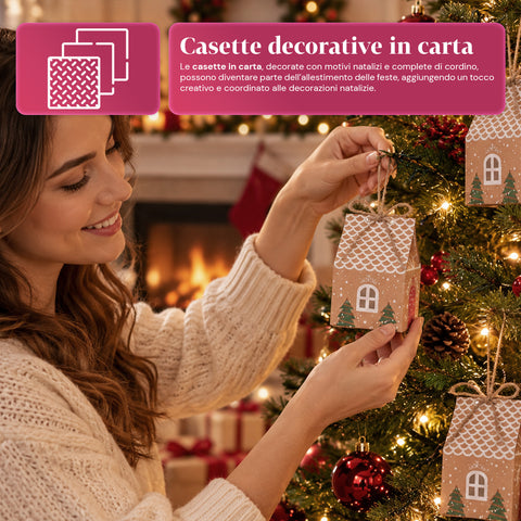 Calendriers de l’Avent – Version sapin avec tiroirs ou maisonnettes avec autocollants