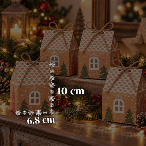 Calendriers de l’Avent – Version sapin avec tiroirs ou maisonnettes avec autocollants