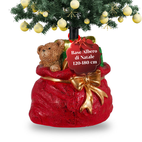 Supporto Albero di Natale Dipinto a Mano – Decorazione Unica e Divertente