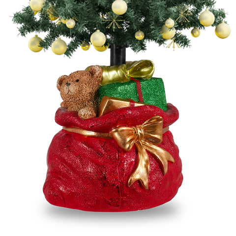 Supporto Albero di Natale Dipinto a Mano – Decorazione Unica e Divertente