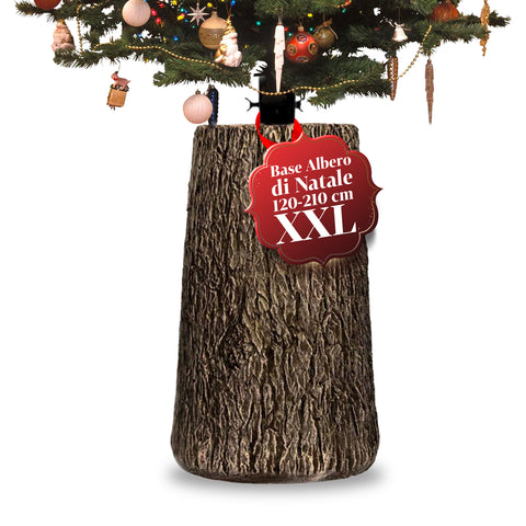 Pied Réaliste pour Sapins de Noël XXL de 120 à 210 cm – Style Tronc