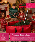 Borsa Contenitore per Albero di Natale con Ruote in Tessuto Impermeabile