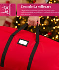 Borsa Contenitore per Albero di Natale con Ruote in Tessuto Impermeabile