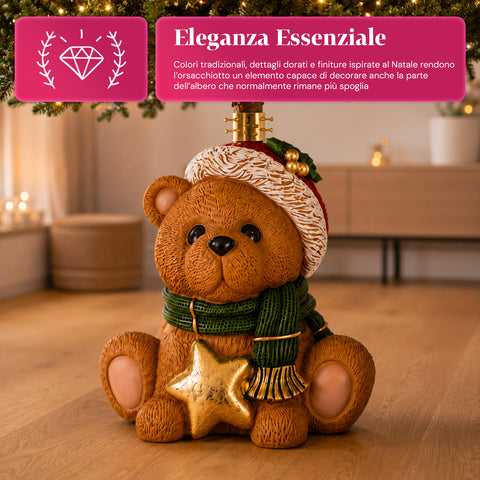 Socle décoratif pour sapin de Noël, 10 motifs, en fer et magnésium, fixation universelle, pour sapins jusqu’à 210 cm, 2 modèles avec lumières LED