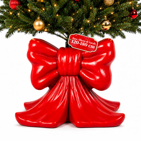 Socle décoratif pour sapin de Noël, 10 motifs, en fer et magnésium, fixation universelle, pour sapins jusqu’à 210 cm, 2 modèles avec lumières LED