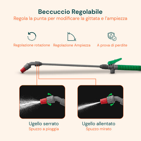 Vaporizzatore A Pressione Con Lancia E Tubo In Pvc 4000ml