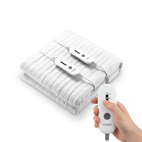 Couverture Chauffante Électrique Surmatelas Lavable avec Chauffage Rapide et 4 Températures