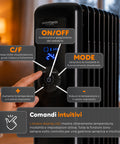 Radiatore Elettrico ad Olio 2000W 9 elementi con Regolazione 3 Livelli e Timer