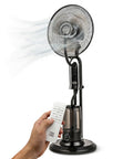 Ventilatore A Piantana Con Nebulizzatore 75W - 3 Velocità e Telecomando