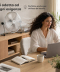 Ventilatore da Terra ø 40cm – Inclinabile, Potenza 65W e Pale in Metallo
