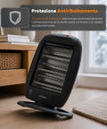 Tuck Stufa Alogena 1200W – 3 Elementi e Oscillazione Automatica