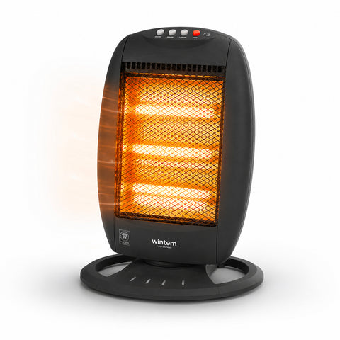 Tuck Chauffage Halogène 1200W – 3 Éléments et Oscillation Automatique