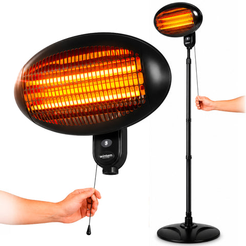 Chauffage Extérieur Ignis 2000W Réglable en Hauteur et 3 Niveaux de Chaleur