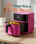Friggitrice ad Aria 4,5L con Display LED Touch e 7 Programmi di Cottura 1400W