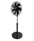 Ventilatore a Piantana 40W con 7 Pale in PP, 3 Velocità, Altezza Regolabile 80-100cm – Oscillazione Orizzontale 60° e Inclinazione 45°
