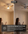 Device Trasmettitore e Ricevitore per Ventilatore da Soffitto con Telecomando – Controllo Luce, Timer e 3 Velocità – Universale ad Alta Efficienza – Risparmio Energetico e Avviamento Immediato