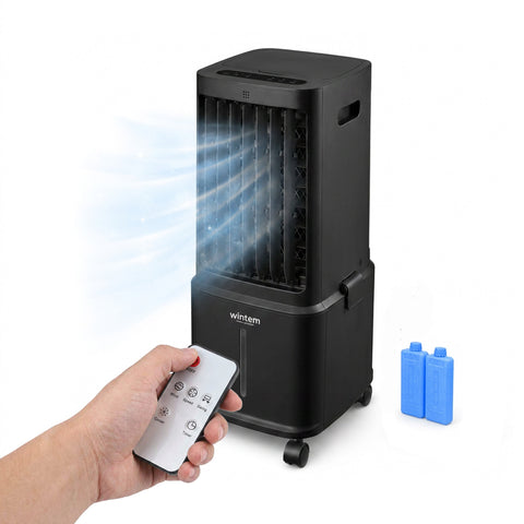 Refroidisseur Évaporatif 8,5L avec Télécommande – Écran LED Tactile, 3 Vitesses, Minuteur 7h et 80W
