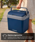 Borsa Frigo Elettrica 24L Caldo/Freddo – Rinfresca fino a -18°C sotto Ambiente e Riscalda fino a 65°C (40/50W)