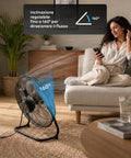 Ventilatore da Terra ø 40cm – Inclinabile, Potenza 65W e Pale in Metallo