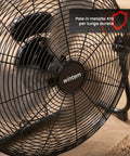 Ventilatore da Terra ø 40cm – Inclinabile, Potenza 65W e Pale in Metallo