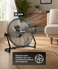 Ventilatore da Terra ø 40cm – Inclinabile, Potenza 65W e Pale in Metallo
