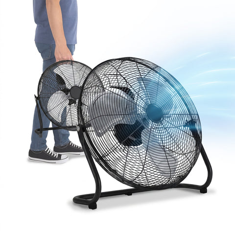 Ventilatore da Terra ø 40cm – Inclinabile, Potenza 65W e Pale in Metallo
