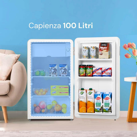 Frigorifero Monoporta Retro 100l Crema