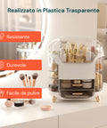 Organizer Make Up Inclinato a Gradini – Design Moderno e Funzionale in 2 Colorazioni