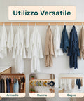 Ganci Multiuso in Plastica Resistente per Casa e Ufficio – Set da 10