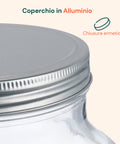 Set 2 Dispenser Bevande Vetro 4L con Rubinetto e Supporto in Metallo