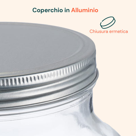 Set 2 Dispenser Bevande Vetro 4L con Rubinetto e Supporto in Metallo