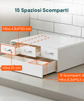 Organizer per Cialde e Capsule Caffè 4 Cassetti - Design Salvaspazio