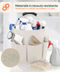 Secchiello Pieghevole Multiuso 16L con Tasche – Salvaspazio e Resistente