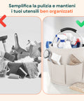 Secchiello Pieghevole Multiuso 16L con Tasche – Salvaspazio e Resistente