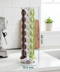 Espositore Capsule Caffè 32 Spazi Girevole Design Salvaspazio