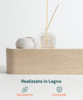Appendiabiti da Muro Design Moderno con 4 Ganci a Scomparsa
