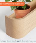 Appendiabiti da Muro Design Moderno con 4 Ganci a Scomparsa