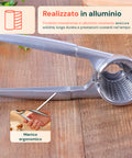 Schiaccianoci in Alluminio Ergonomico con Molla Integrata Resistente