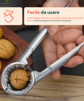 Schiaccianoci in Alluminio Ergonomico con Molla Integrata Resistente