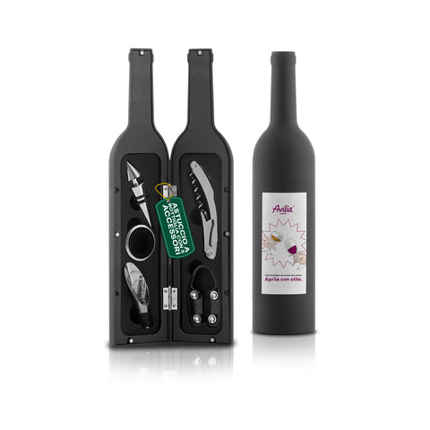 Set Sommelier en Forme de Bouteille avec Tire-Bouchon et Accessoires