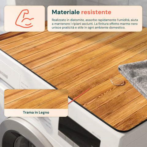 Tappetino Multiuso Assorbente e Antiscivolo per Ripiani Domestici 60x50 cm