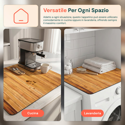 Tappetino Multiuso Assorbente e Antiscivolo per Ripiani Domestici 60x50 cm