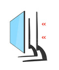 Piedistallo Doppio Supporto Per Tv E Monitor Da 23 A 75 Pollici