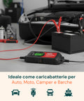 Caricabatteria Lcd 3 Funzioni Per Batterie Di Piombo 6-12v