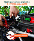 Caricabatteria Lcd 3 Funzioni Per Batterie Di Piombo 6-12v