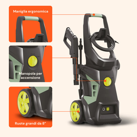 Idropulitrice Acqua Fredda Turbo 2000w