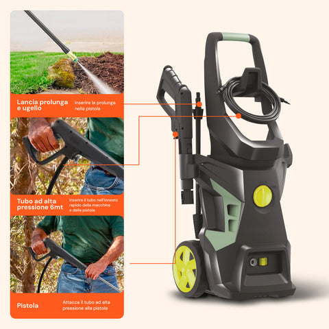 Idropulitrice Acqua Fredda Turbo 2000w
