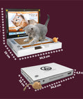 Graffiatoio Interattivo per Gatti a Forma di PC Portatile con Giochi Inclusi