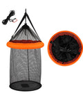 Rete da Pesca Portatile 75 cm in PP Resistente con Sistema Anti-Fuga